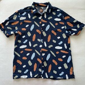Common People Men’s Contour Short Sleeve Shirt Navy XL
